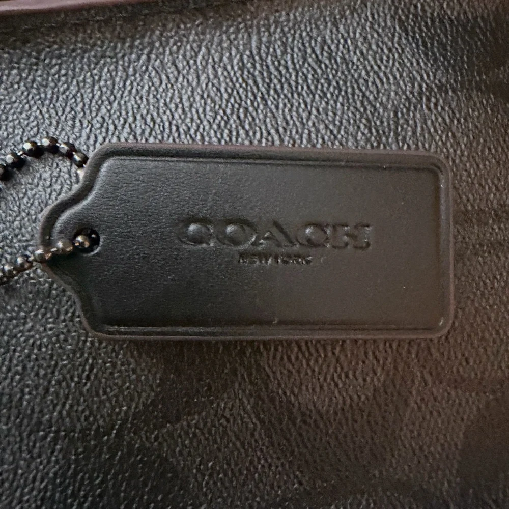 Coach Black and Gray with Burgundy detailing Men's Briefcase